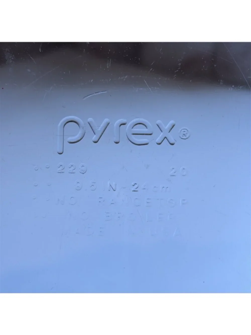Vintage Pyrex Cobalt Blue Glass Fluted Pie Pan #229 Crimped Deep Dish Plate 9.5